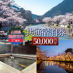 【ふるさと納税】山形県鶴岡市内共通宿泊券 【50,000円×1枚】　DEGAM鶴岡ツーリズムビューロー トラベル クーポン