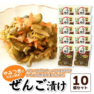 【ふるさと納税】ぜんご漬け 10個セット（110g×10） 庄内観光物産館