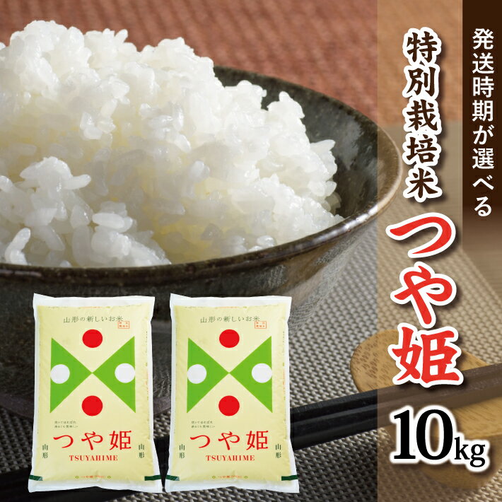 【ふるさと納税】特別栽培米 つや姫 5kg×2袋 計10kg 令和3年産米 山形県庄内産 ご希望の時期頃お届け 東北 山形県 酒田市 庄内地方 庄内平野 お米 精米 白米 ブランド米 庄内米 ごはん ご飯 農協 JA