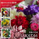 【ふるさと納税】≪隔月6回定期便≫ 酒田の花束「季節の花束SAKATA6」 年6回 お申込み翌月から隔月お届け ※離島発送不可 切り花 フラワー 旬 春 夏 秋 冬 東北 山形県 酒田市 庄内 フローリスト