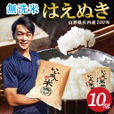 ≪新米予約≫ 無洗米 はえぬき 5kg×2袋 計10kg 令和6年産米 山形県庄内産 ご希望の時期頃お届け いいあん米 米 お米 庄内米 精米 白米 ごはん 東北 山形県 酒田市 庄内 農家直送 産地直送 発送時期が選べる