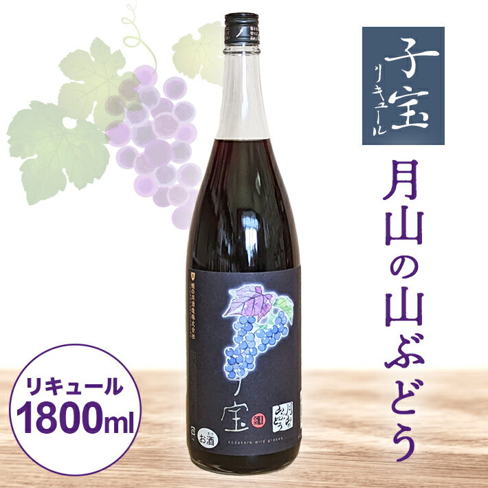 【ふるさと納税】子宝リキュール 月山の山ぶどう 1800ml