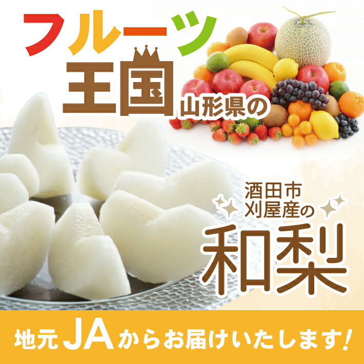 【ふるさと納税】刈屋梨 和梨 約3kg 山形県酒田市産 8月下旬〜10月上旬頃お届け ※着日指定不可 なし ナシ 和梨 梨 秋 果物 フルーツ 東北 山形県 酒田市 庄内