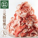 【ふるさと納税】平田牧場 三元豚切落し 3kg (600g×5パック) チャック付き 冷凍便 ※離島発送不可 平牧 豚肉 三元豚 切落し 小分け - 山形県酒田市