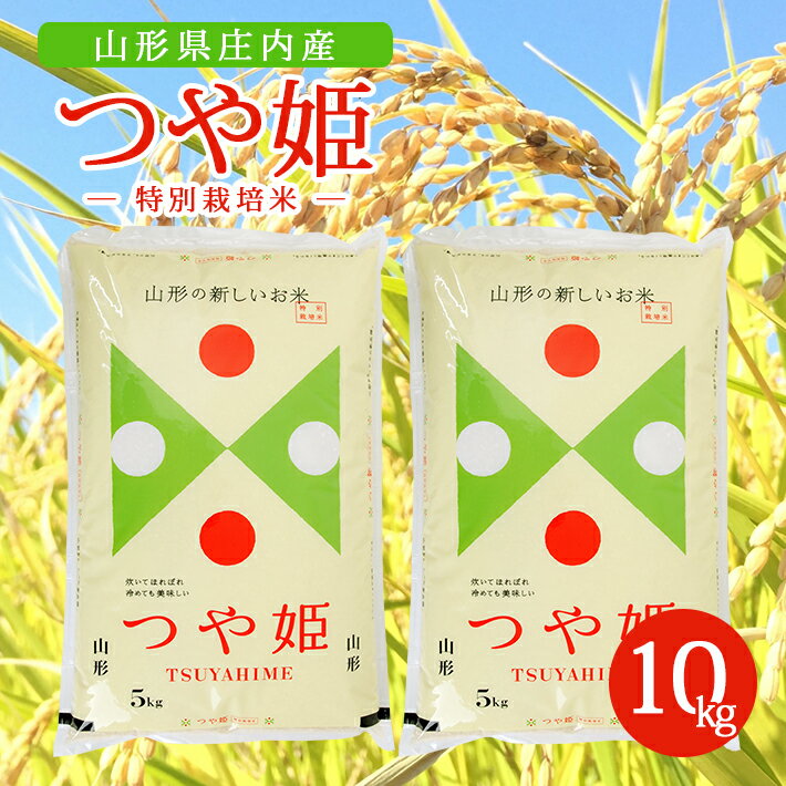 【ふるさと納税】特別栽培米つや姫 5kg×2袋 計10kg 令和5年産米 山形県庄内産 ご希望の時期頃にお届け...