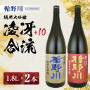 ≪山形県内限定流通品≫ 楯野川 純米大吟醸 1.8L 2種セット 凌冴+10 合流 ※着日指定不可 日本酒 庄内地方 酒田市 楯の川酒造 1800ml 飲み比べ