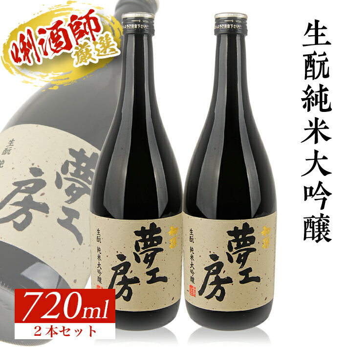 【ふるさと納税】初孫 純米大吟醸 夢工房 720ml×2本 山田錦 東北 東北銘醸 山形県 酒田市 庄内地方 庄内平野 日本酒 お酒 セット