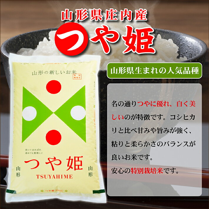 【ふるさと納税】つや姫 5kg 雪若丸 5kg 計10kg 令和3年産米 山形県庄内産 ご希望の時期頃お届け 東北 山形県 酒田市 庄内地方 庄内平野 お米 精米 白米 ブランド米 庄内米 ごはん ご飯 農協 JA 食べ比べ 味比べ セット