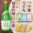 【ふるさと納税】 純米吟醸「つや姫」・米セット(純米吟醸「つや姫」720ml、つや姫・雪若丸・ミルキークイーン 各種 精米2合) 山形県 新庄市 F3S-1226
