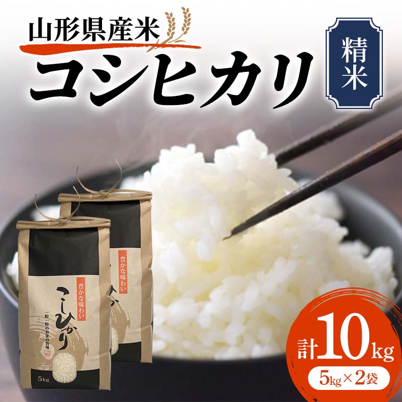 【ふるさと納税】 《先行予約》山形県産米 コシヒカリ 10kg こしひかり 精米 米 お米 おこめ 山形県 新庄市 F3S-1723のサムネイル