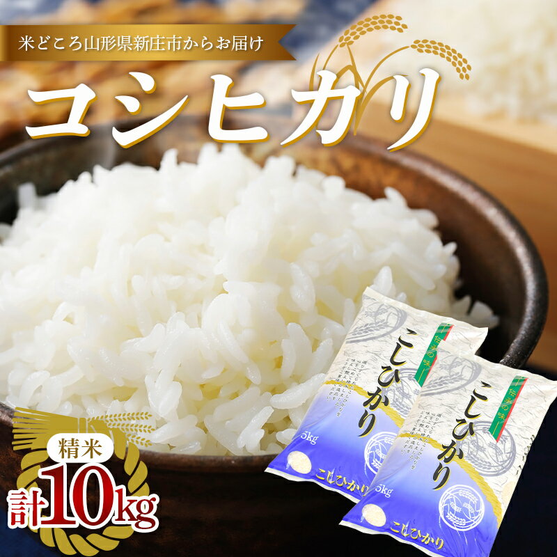 【ふるさと納税】 【数量限定】令和5年産 新庄産米 コシヒカリ 精米 10kg（5kg×2袋） お米 コメ F3S-2004のサムネイル