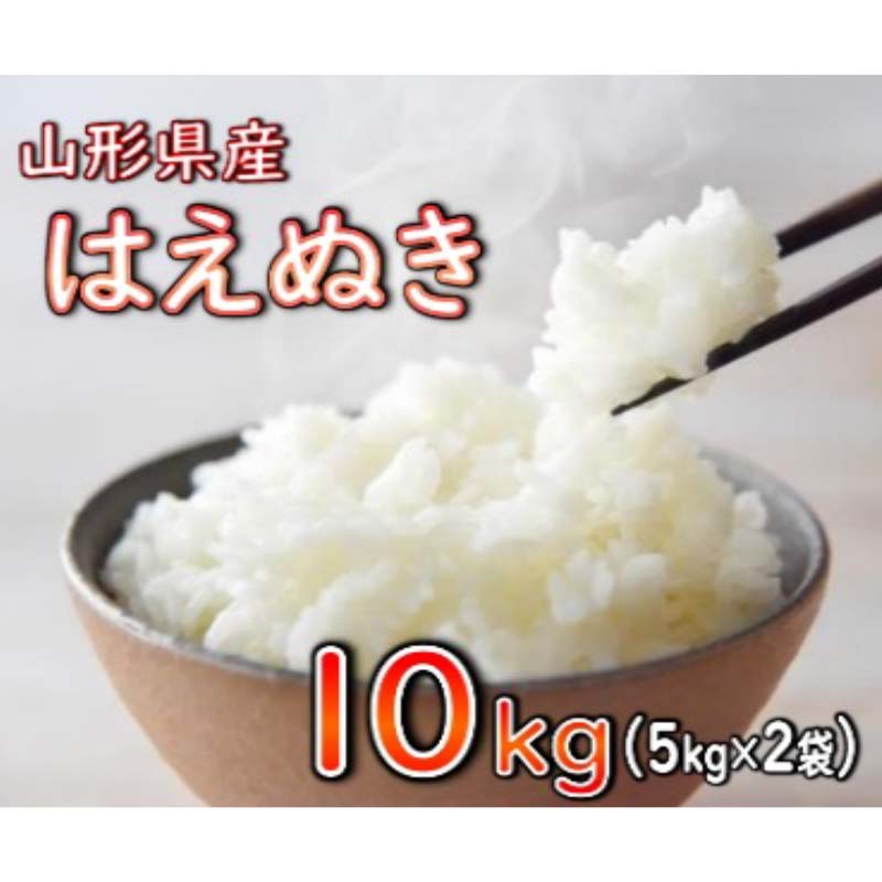 【ふるさと納税】はえぬき 精米 10kg（5kg×2袋） 【令和6年産】 2024年12月発送 山形県産 米 コメ こめ F3S-2252
