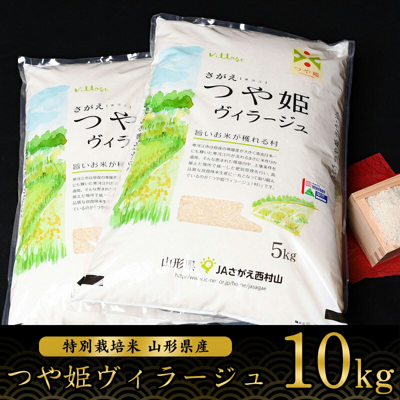 【ふるさと納税】令和5年産 つや姫 10kg（5kg×2袋）「つや姫 ヴィラージュ」 特別栽培米 山形産 ／ 20...