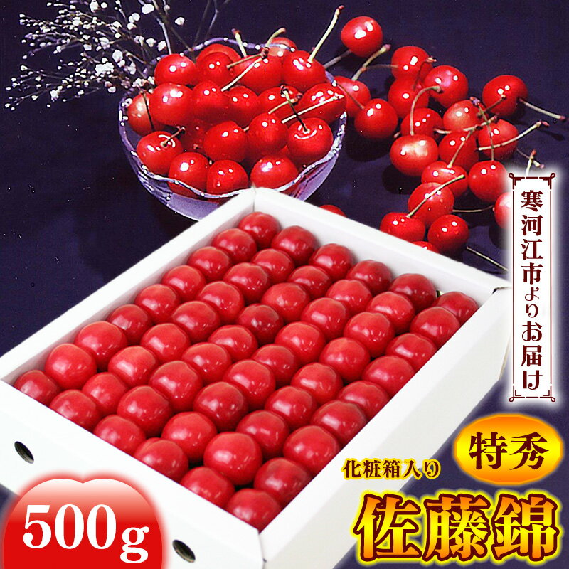 【ふるさと納税】《特秀品》 さくらんぼ 「佐藤錦」 500g L～2L 化粧箱入 【2024年6月中旬頃～下旬頃...