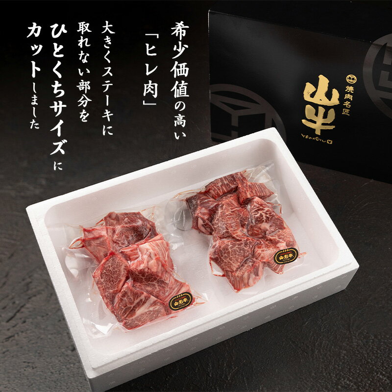 【ふるさと納税】※山形牛 不揃い 訳あり※ヒレ カット 500g（250g×2袋）出た時だけ限定の黒毛和牛 ／ 数量限定 規格外 フィレ ステーキ 国産 和牛 牛肉 焼肉 アウトドア キャンプ BBQ ブランド牛 赤身 霜降り 冷凍 SDGs 切れ端 サイコロ 訳あり わけあり