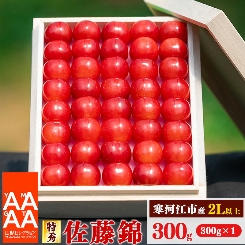 【ふるさと納税】 さくらんぼ 「 佐藤錦 」 特秀品 300g 2L以上 《桐箱入》【2025年6月上旬頃〜下旬頃発送予定】 ／ お取り寄せ フルーツ 果物 果実 ご当地 グルメ 特産 産地 直送 高級 贈答 東北 300グラム 2025年産 令和7年産 山形県産