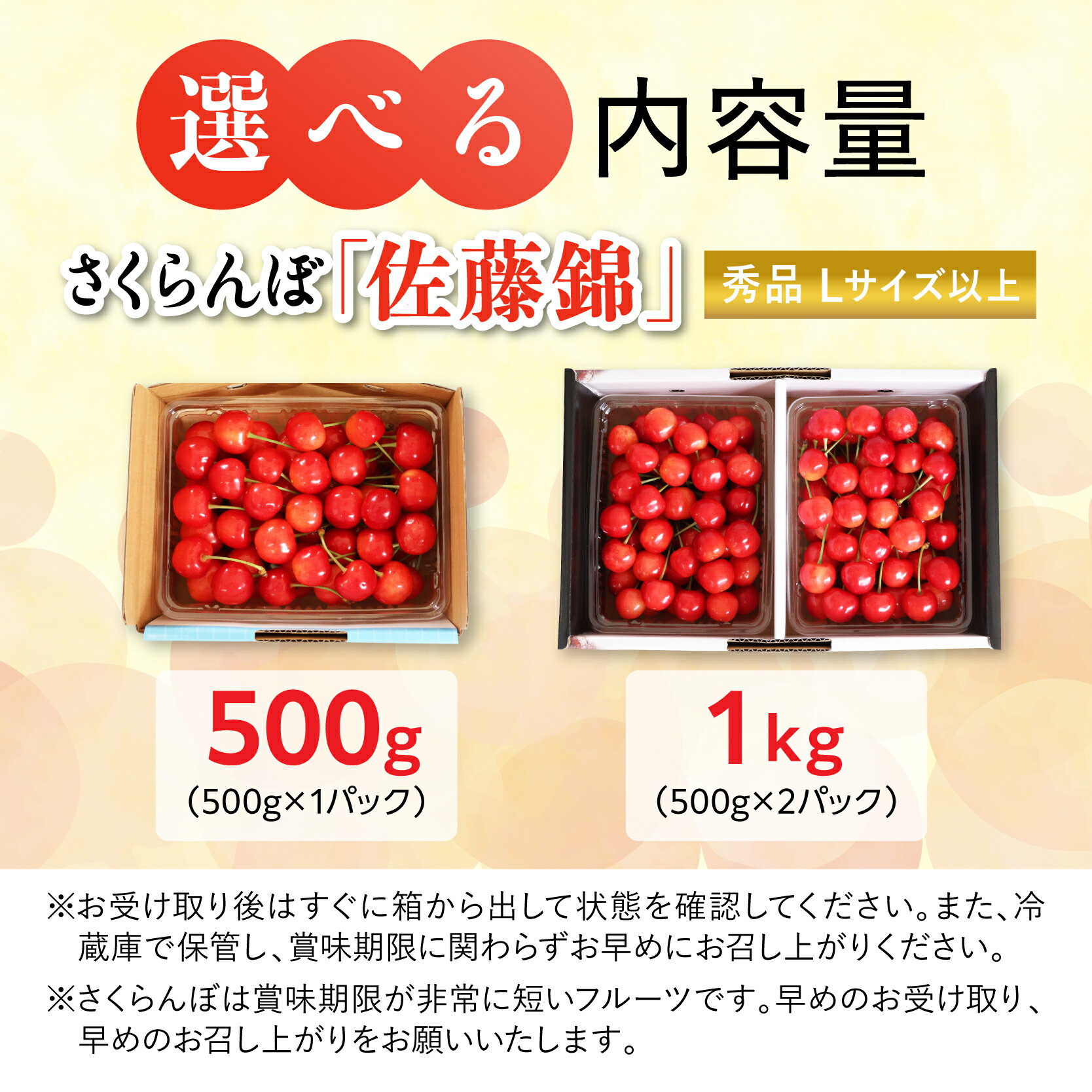 【ふるさと納税】【先行予約】令和8年産 さくらんぼ 佐藤錦 Lサイズ以上 秀品 選べ...