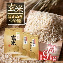 【ふるさと納税】山形県産 玄米2品種セット 計9kg（つや姫