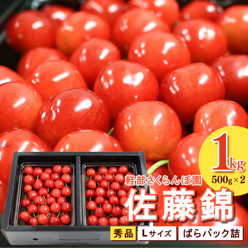 【ふるさと納税】先行予約 山形県産 さくらんぼ 佐藤錦 L 秀品 1kg （ばらパック詰 ) 500g×2パック 令..