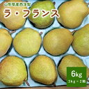 ラ・フランス 【ふるさと納税】西洋梨 ラ・フランス 6kg ( 3kg × 2箱 ) 計 12～20玉 ご家庭用 山形県 上山市 0011-2406