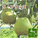 【ふるさと納税】 西洋梨 ラ・フランス 4kg ( 2kg × 2箱 )4L〜L サイズ 果物 フルーツ 洋梨 お取り寄せ 産地直送 送料無料 山形県 上山市 ...