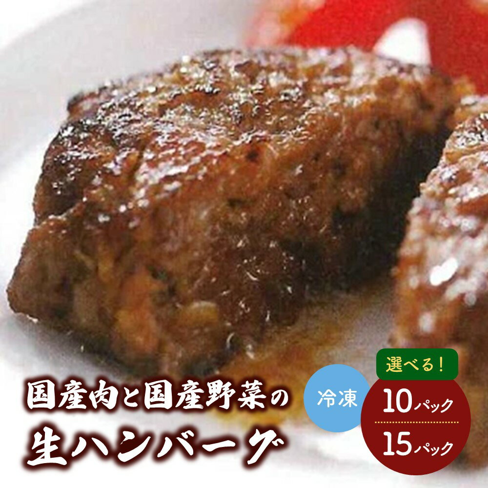 【ふるさと納税】国産肉と国産野菜の 生ハンバーグ 選べる内容