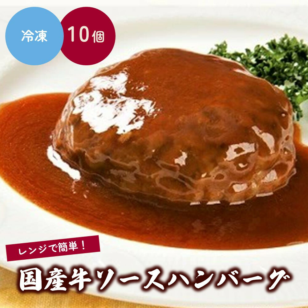 【ふるさと納税】国産牛 ソース ハンバーグ 150g × 1