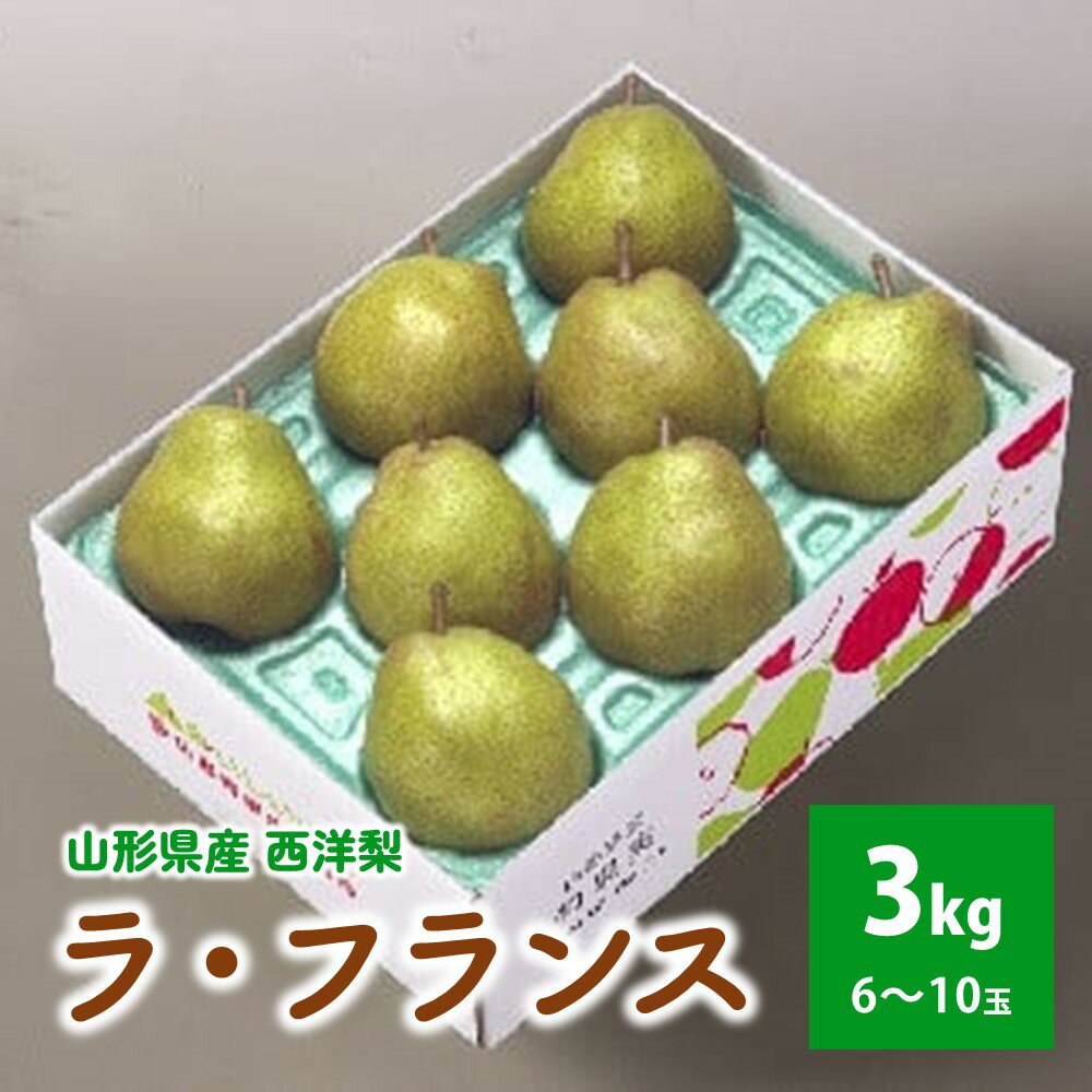 【ふるさと納税】西洋梨 ラ・フランス 3kg フルーツ 果物 梨 山形県 上山市 0020-2512