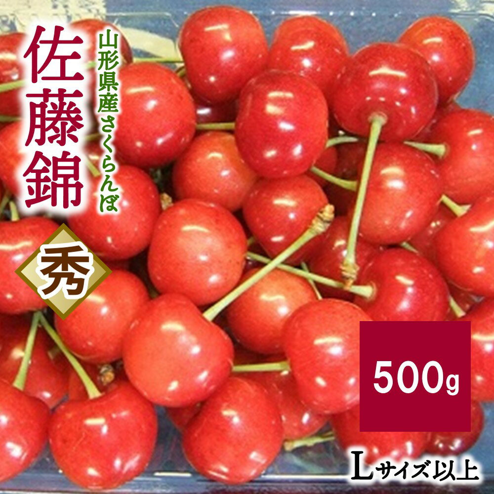 【ふるさと納税】 さくらんぼ 佐藤錦 500g Lサイズ以上 秀品 化粧箱入り フルーツ 果物 山形県 上山市...