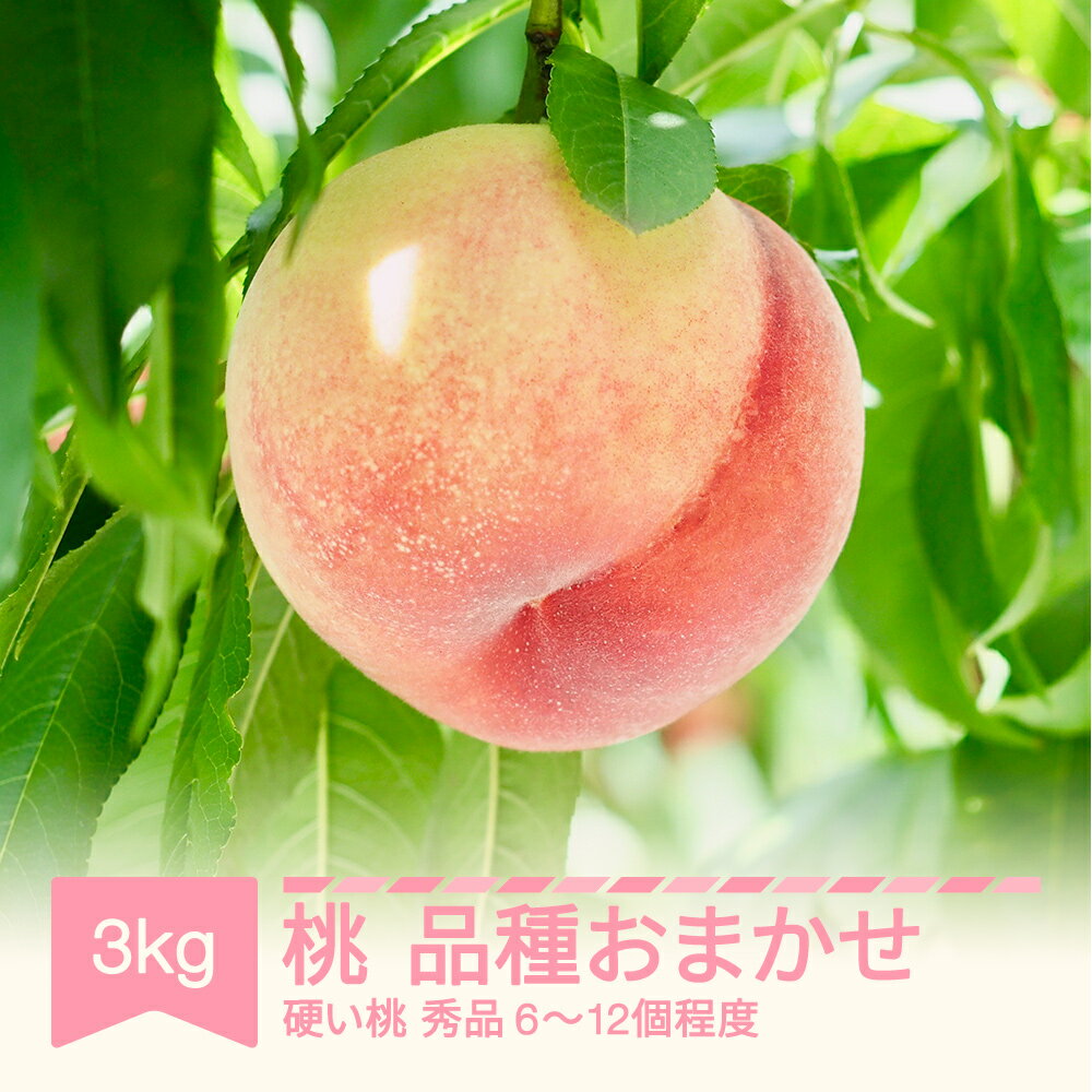 [先行予約] 白桃 硬め 品種おまかせ 秀品 3kg 令和7年産 2025年産 送料無料 ※沖縄・離島への配送不可 sb-mohth3