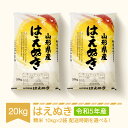 米 20kg 10kg×2 はえぬき 精米 令和5年産 2023年産 山形県村山市産