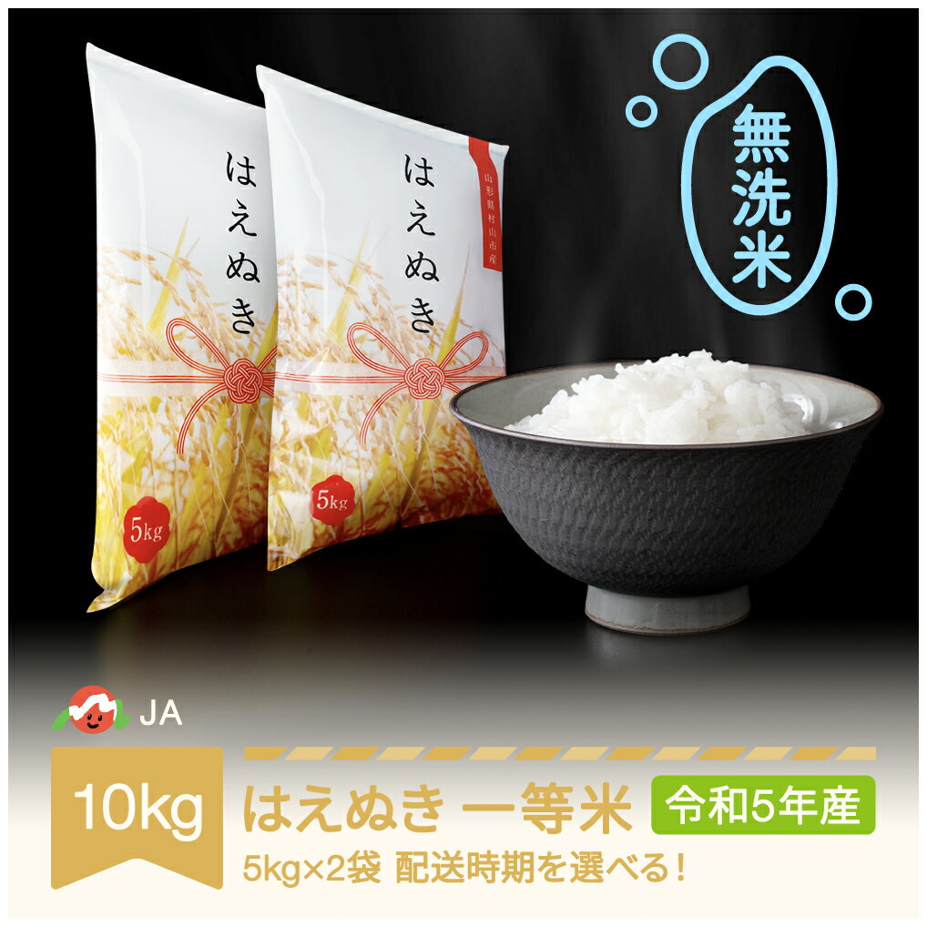 【ふるさと納税】 米 新米 10kg 5kg×2 はえぬき 無洗米 令和5年産 山形...