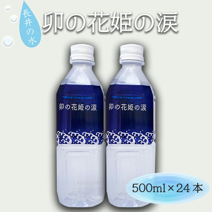【ふるさと納税】長井市産ミネラルウォーター「卯の花姫の涙」(500ml×24本)_E112