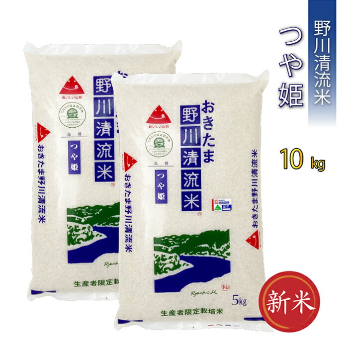 [令和5年産新米][特別栽培米]野川清流米「つや姫」10kg(5kg×2袋)_A084(R5)