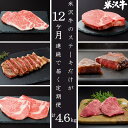 【ふるさと納税】【定期便12ヶ月】合計約4.6kg！肉匠の米沢牛ステーキが12ヶ月連続で届く！サーロイン、ヒレ、リブロース、ランプ、もも肉を食べ尽くす定期便_B102