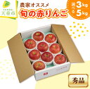 【ふるさと納税】農家 オススメ 旬 の 赤 りんご 選べる 3kg / 5kg リンゴ 早生ふじ サンふじ シナノスイート 果物 フルーツ ご家庭用 のし 贈答...