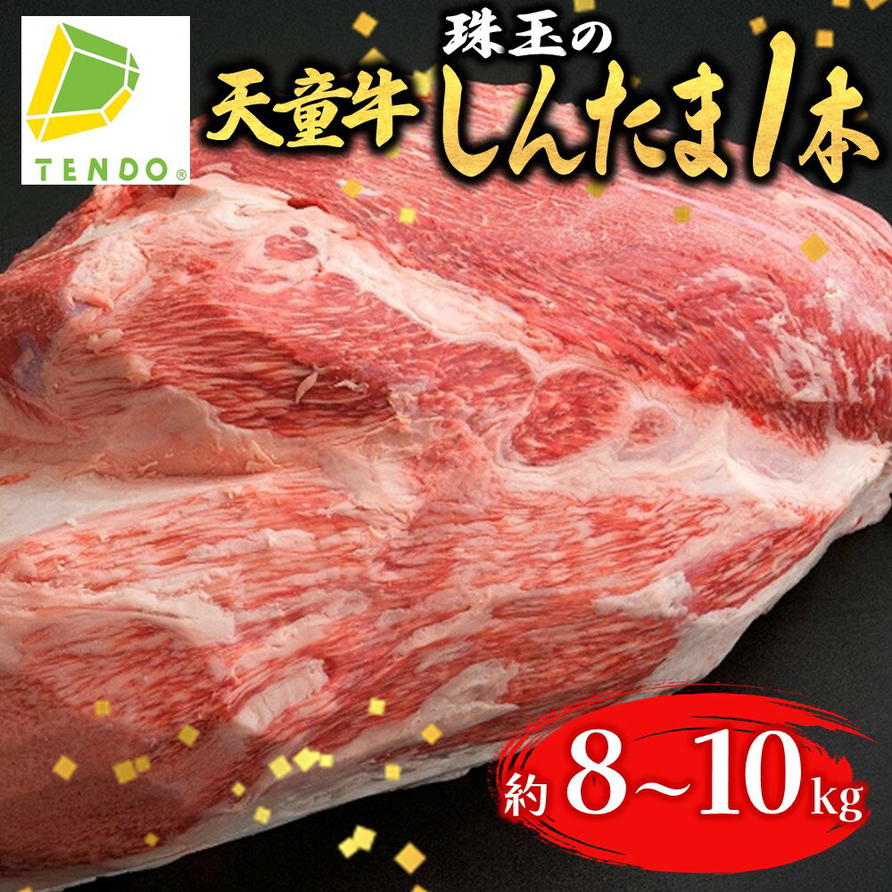 天童牛 珠玉 の " しんたま " 1本分 8kg 〜 10kg ステーキ 焼肉 すき焼き 国産 黒毛和牛 和牛 牛肉 ブランド牛 山形牛 ご家庭用 のし 贈答 ギフト お取り寄せ ブロック 小割 オーダーカット 食品 送料無料 [ 山形県 天童市 ]