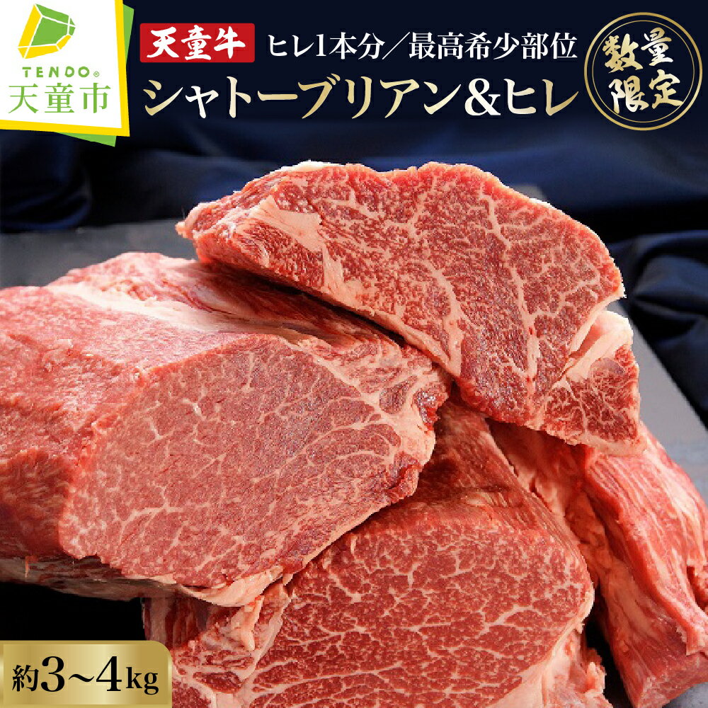 [数量限定] 希少 部位 天童牛 シャトーブリアン ひれ 1本分国産 黒毛和牛 和牛 牛肉 ブランド牛 山形牛 ヒレ肉 ヒレ 赤身 肉 冷凍 冷蔵 ステーキ 鉄板焼き のし 贈答 お中元 お歳暮 お取り寄せ グルメ 冷蔵 冷凍 送料無料 [ 山形県 天童市 ]