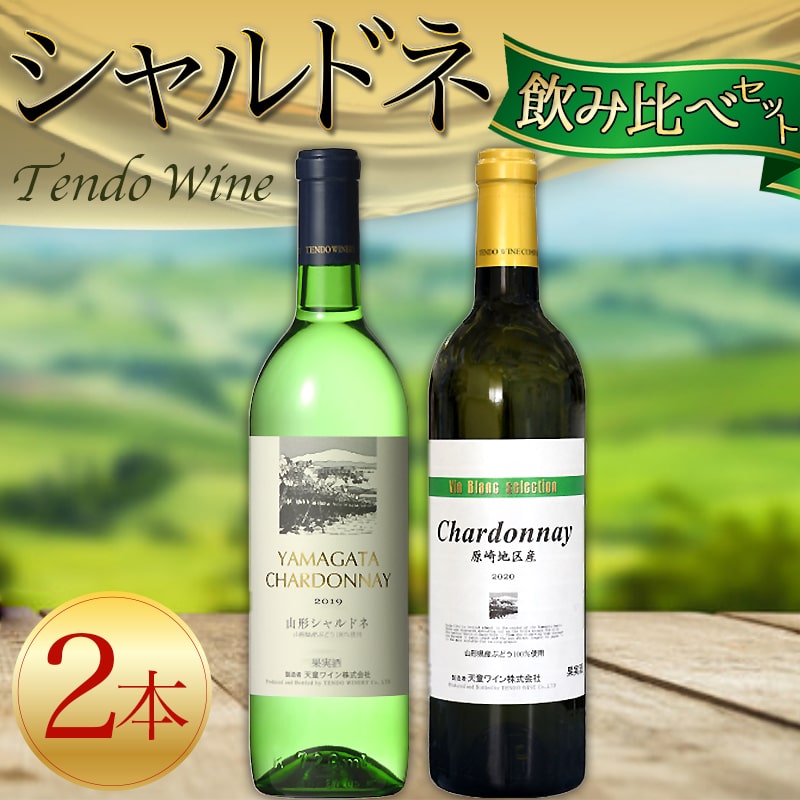 【ふるさと納税】 シャルドネ 飲み比べ セット白ワイン 720ml 2本 天童ワイン お取り寄せ ギフト 贈り物 プレゼント 送料無料 【 山形県 天童市 】