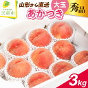 【ふるさと納税】 もも ( 大玉 あかつき ) 約3kg 山形県産 桃 白桃 果物 フルーツ 秀品 6~10玉 のし 贈答 ギフト おすそ分け 旬 夏 期間限定 冷蔵便 送料無料 先行予約 【 山形県 天童市 】