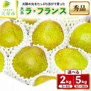 【ふるさと納税】 大玉 ラ・フランス 選べる 2kg / 5kg ラフランス 洋梨 果物 フルーツ 秀 のし 贈答 ギフト プレゼント おすそ分け お取り寄せ ...