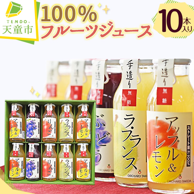 【ふるさと納税】 100% フルーツ ジュース 10本入りお