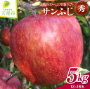 【ふるさと納税】 りんご ( サンふじ ) 5kg リンゴ 秀 12 〜 18 玉 果物 フルーツ 家庭用 贈答 ギフト プレゼント おすそ分け お取り寄せ 秋...