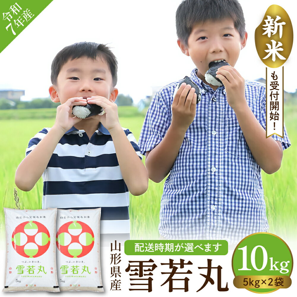 【ふるさと納税】 ★5.00高評価★ 米 雪若丸 10kg ( 5kg × 2袋 ) / 発送時期が選べる 令和7年 2025年 お米 精米 ブランド米 ご飯 おにぎり 弁当 小分け 便利 個包装 お取り寄せ ご当地 特産 産地直送 送料無料 東北 山形県 東根市