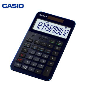 【ふるさと納税】 カシオ 電卓 S100X-BU ネイビー ブルー CASIO 計算機 事務用品 卓上電卓 オフィス用品 スタイリッシュ おしゃれ かっこいい 山形県 東根市