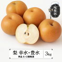 【ふるさと納税】先行予約 梨 幸水 豊水 秀品 約3kg (6〜12個程度) 9月上旬~下旬頃発送 山形県産 フルーツ 果物 くだもの なし 和梨 2025年産...