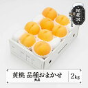 【ふるさと納税】先行予約 もも 有袋黄桃 秀品 品種おまかせ 約2kg (5~9玉) 化粧箱入 2025年産 令和7年産 送料無料 フルーツ 果物 ns-mootx2※沖縄・離島への配送不可