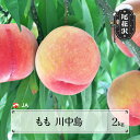 【ふるさと納税】先行予約 もも 桃 川中島 約2kg ◯秀以上 令和7年産 2025年産 白桃 モモ 果物 フルーツ 山形県産 送料無料 ja-moknx2※沖縄・離島への配送不可