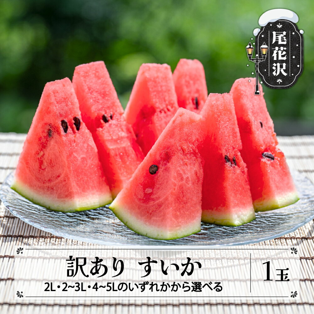 【ふるさと納税】緊急支援品 先行予約 数量限定 訳あり すいか 大玉 4L~5Lサイズ(約9〜11kg)×1玉 7月下旬〜8月20日頃発送 山形県産 令和5年産 スイカ 西瓜 送料無料 着日指定不可 果物 フルーツ JA※沖縄・離島への配送不可のサムネイル