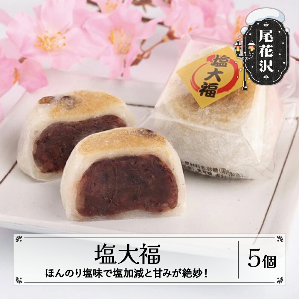 【ふるさと納税】塩大福 5個入り 冷凍 大福 スイーツ おやつ お菓子 菓子 山形 山形県 尾花沢市 明友 送料無料 沖縄・離島への配送不可 kb-swsdx5